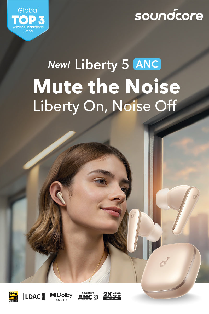 Soundcore Liberty 5 | Adaptive ANC 3.0 & Dolby Audio